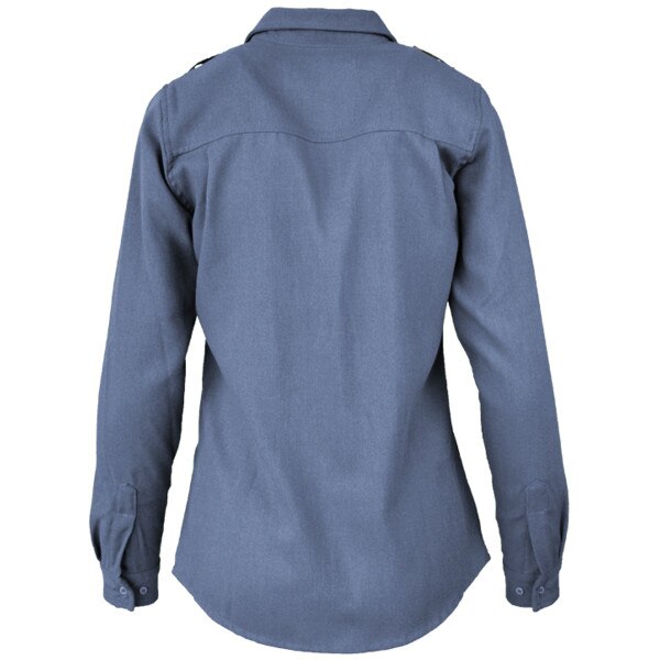 LAPCO Ladies FR TecaSafe One Uniform Shirt in Medium Blue
